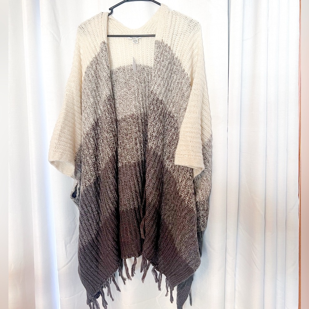 American Eagle Outfitters Ombre Knit Poncho